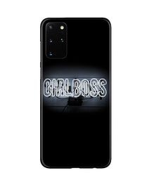 Girl Boss Black Mobile Back Case for Galaxy S20 Plus (Design - 268)