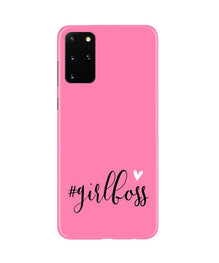 Girl Boss Pink Mobile Back Case for Galaxy S20 Plus (Design - 269)