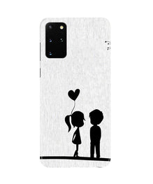 Cute Kid Couple Mobile Back Case for Galaxy S20 Plus (Design - 283)