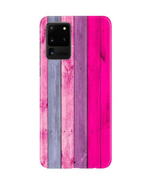 Wooden look Mobile Back Case for Galaxy S20 Ultra (Design - 24)