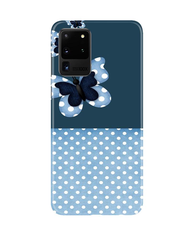 White dots Butterfly Case for Galaxy S20 Ultra