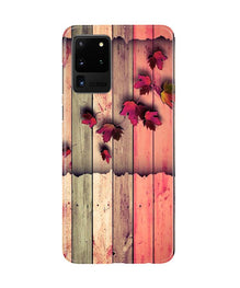 Wooden look2 Mobile Back Case for Galaxy S20 Ultra (Design - 56)