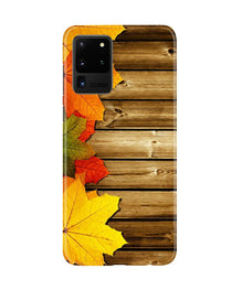 Wooden look3 Mobile Back Case for Galaxy S20 Ultra (Design - 61)