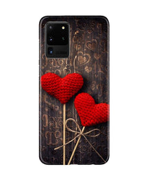 Red Hearts Mobile Back Case for Galaxy S20 Ultra (Design - 80)