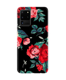 Red Rose2 Mobile Back Case for Galaxy S20 Ultra (Design - 81)