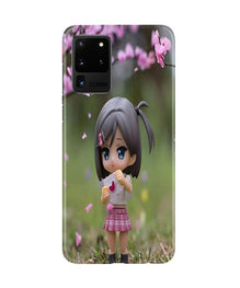 Cute Girl Mobile Back Case for Galaxy S20 Ultra (Design - 92)