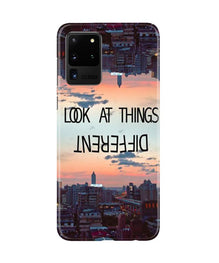 Look at things different Mobile Back Case for Galaxy S20 Ultra (Design - 99)