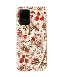 Love Paris Mobile Back Case for Galaxy S20 Ultra  (Design - 103)