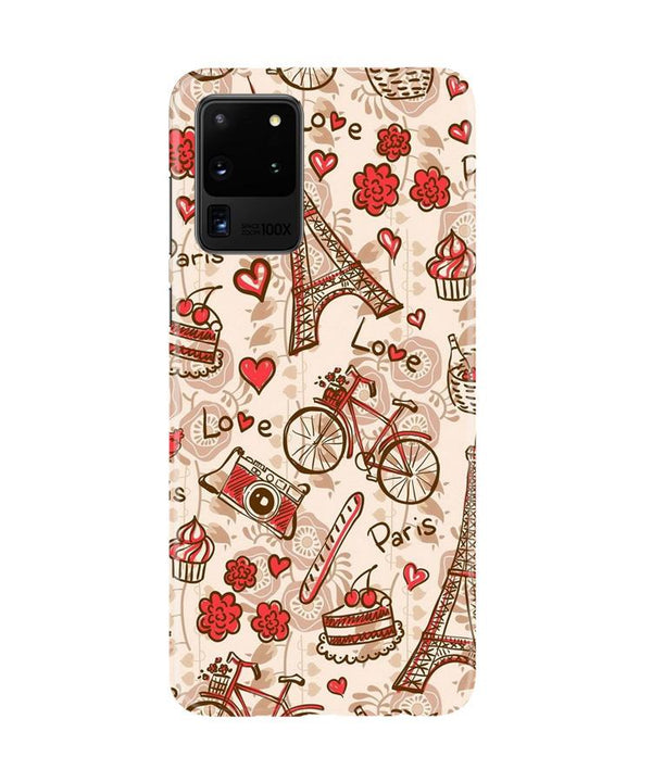 Love Paris Case for Galaxy S20 Ultra  (Design - 103)