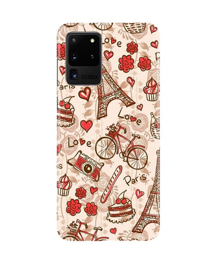 Love Paris Case for Galaxy S20 Ultra  (Design - 103)
