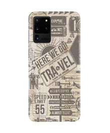 Travel Mobile Back Case for Galaxy S20 Ultra  (Design - 104)