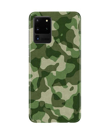 Army Camouflage Mobile Back Case for Galaxy S20 Ultra  (Design - 106)