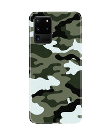 Army Camouflage Mobile Back Case for Galaxy S20 Ultra  (Design - 108)