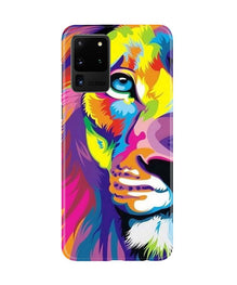Colorful Lion Mobile Back Case for Galaxy S20 Ultra  (Design - 110)