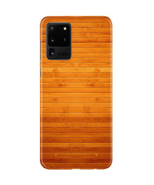 Wooden Look Mobile Back Case for Galaxy S20 Ultra  (Design - 111)