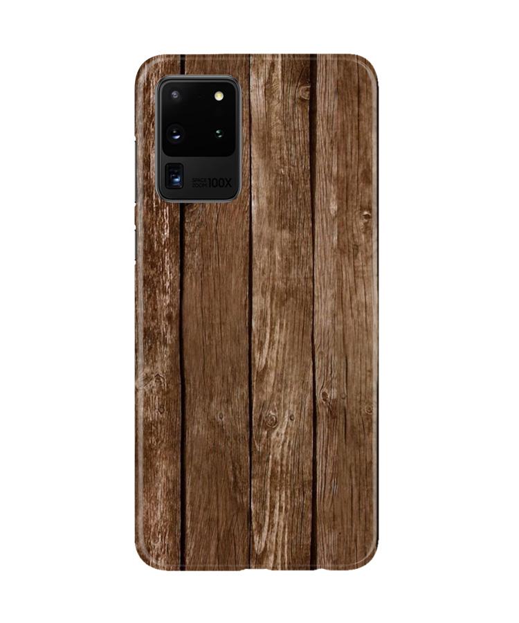 Wooden Look Case for Galaxy S20 Ultra  (Design - 112)