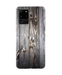 Wooden Look Mobile Back Case for Galaxy S20 Ultra  (Design - 114)