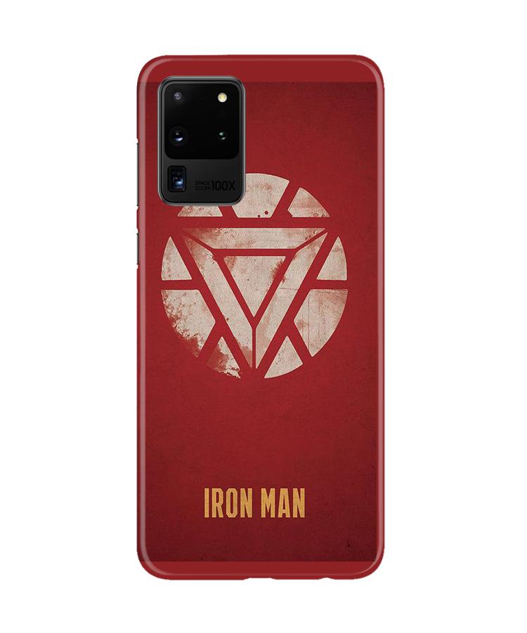 Iron Man Superhero Case for Galaxy S20 Ultra  (Design - 115)