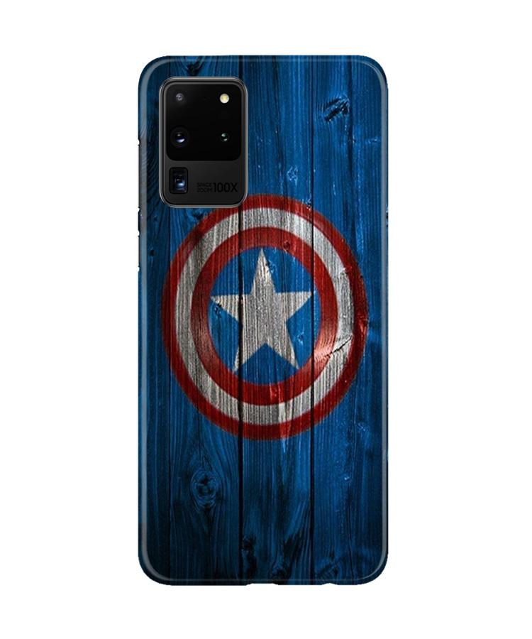 Captain America Superhero Case for Galaxy S20 Ultra  (Design - 118)