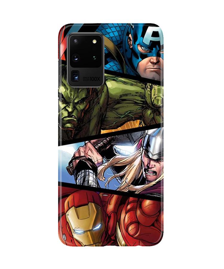 Avengers Superhero Case for Galaxy S20 Ultra  (Design - 124)