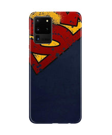 Superman Superhero Mobile Back Case for Galaxy S20 Ultra  (Design - 125)
