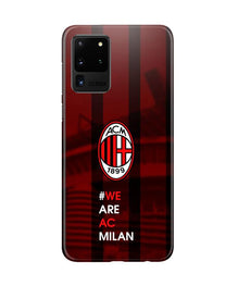 AC Milan Mobile Back Case for Galaxy S20 Ultra  (Design - 155)