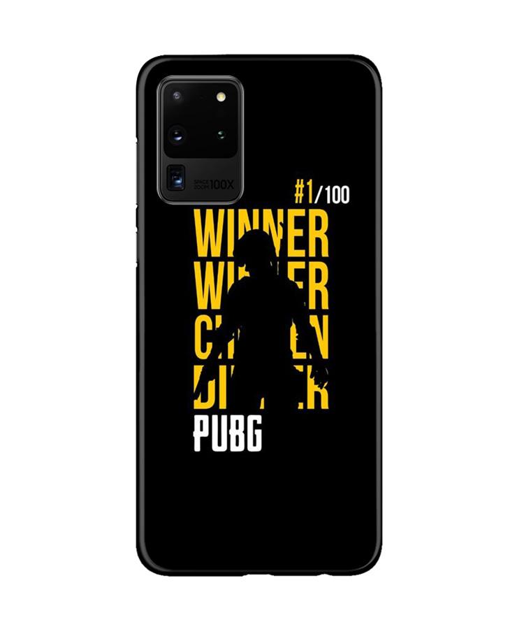Pubg Winner Winner Case for Galaxy S20 Ultra  (Design - 177)