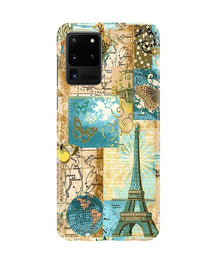Travel Eiffel Tower Mobile Back Case for Galaxy S20 Ultra (Design - 206)