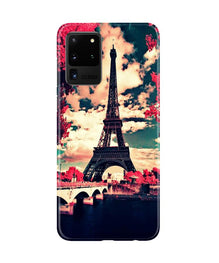Eiffel Tower Mobile Back Case for Galaxy S20 Ultra (Design - 212)