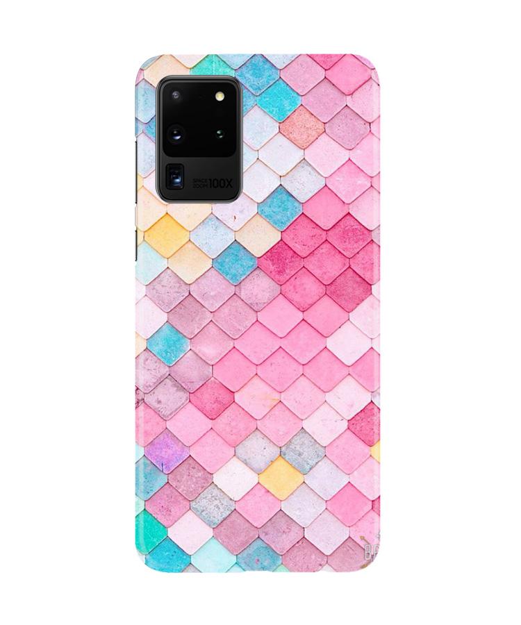 Pink Pattern Case for Galaxy S20 Ultra (Design No. 215)