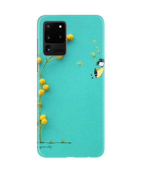Flowers Girl Case for Galaxy S20 Ultra (Design No. 216)