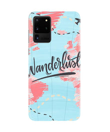 Wonderlust Travel Mobile Back Case for Galaxy S20 Ultra (Design - 223)