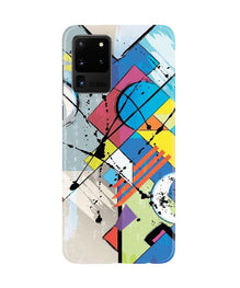 Modern Art Mobile Back Case for Galaxy S20 Ultra (Design - 235)