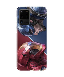 Ironman Captain America Mobile Back Case for Galaxy S20 Ultra (Design - 245)
