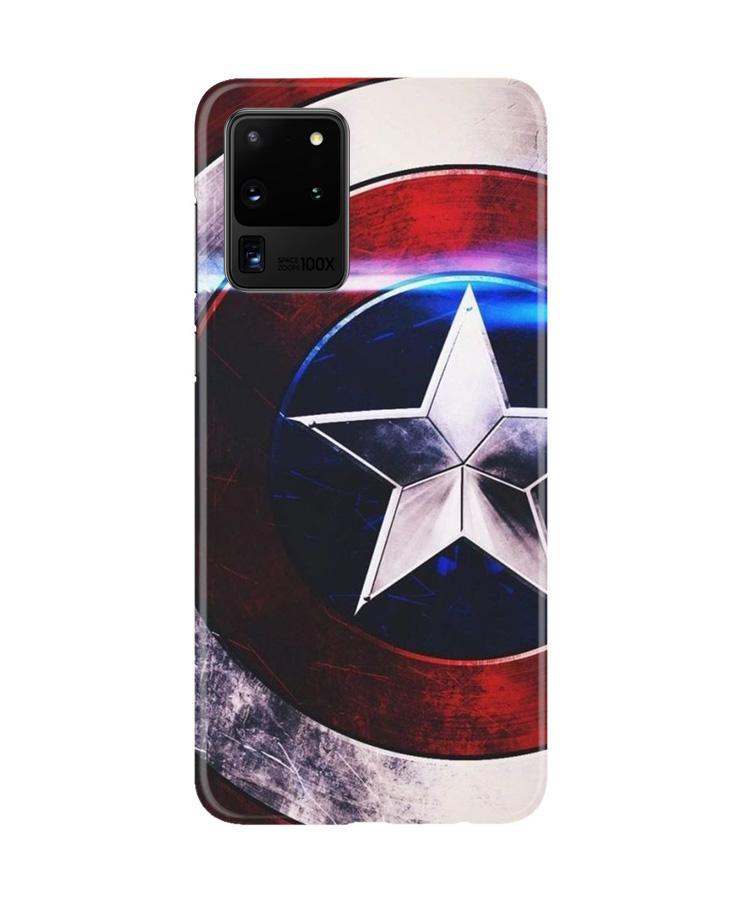 Captain America Shield Case for Galaxy S20 Ultra (Design No. 250)