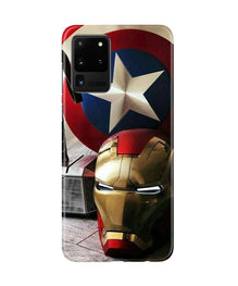 Ironman Captain America Mobile Back Case for Galaxy S20 Ultra (Design - 254)