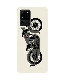 MotorCycle Mobile Back Case for Galaxy S20 Ultra (Design - 259)