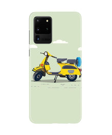 Vintage Scooter Mobile Back Case for Galaxy S20 Ultra (Design - 260)