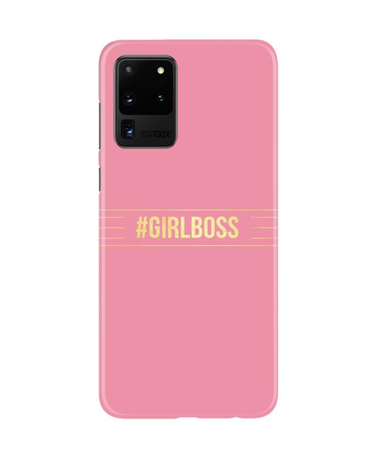 Girl Boss Pink Case for Galaxy S20 Ultra (Design No. 263)