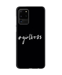 #GirlBoss Mobile Back Case for Galaxy S20 Ultra (Design - 266)
