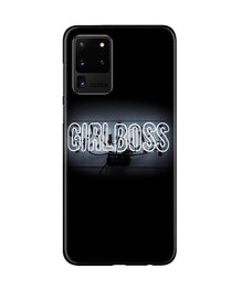 Girl Boss Black Mobile Back Case for Galaxy S20 Ultra (Design - 268)