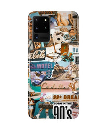 Vintage Design Mobile Back Case for Galaxy S20 Ultra (Design - 284)