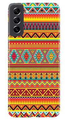 Zigzag line pattern Mobile Back Case for Samsung Galaxy S21 FE 5G (Design - 4)