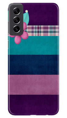 Purple Blue Mobile Back Case for Samsung Galaxy S21 FE 5G (Design - 37)