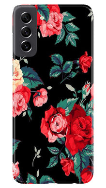 Red Rose2 Mobile Back Case for Samsung Galaxy S21 FE 5G (Design - 81)