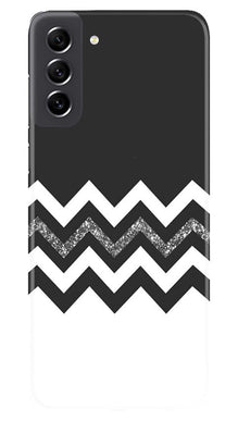 Black white Pattern2Mobile Back Case for Samsung Galaxy S21 FE 5G (Design - 83)