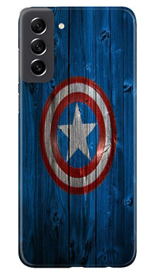 Captain America Superhero Mobile Back Case for Samsung Galaxy S21 FE 5G  (Design - 118)