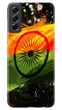 Indian Flag Mobile Back Case for Samsung Galaxy S21 FE 5G  (Design - 137)
