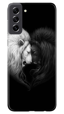 Dark White Lion Case for Samsung Galaxy S21 FE 5G(Design - 140)