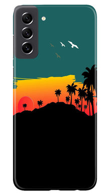 Sky Trees Mobile Back Case for Samsung Galaxy S21 FE 5G (Design - 160)